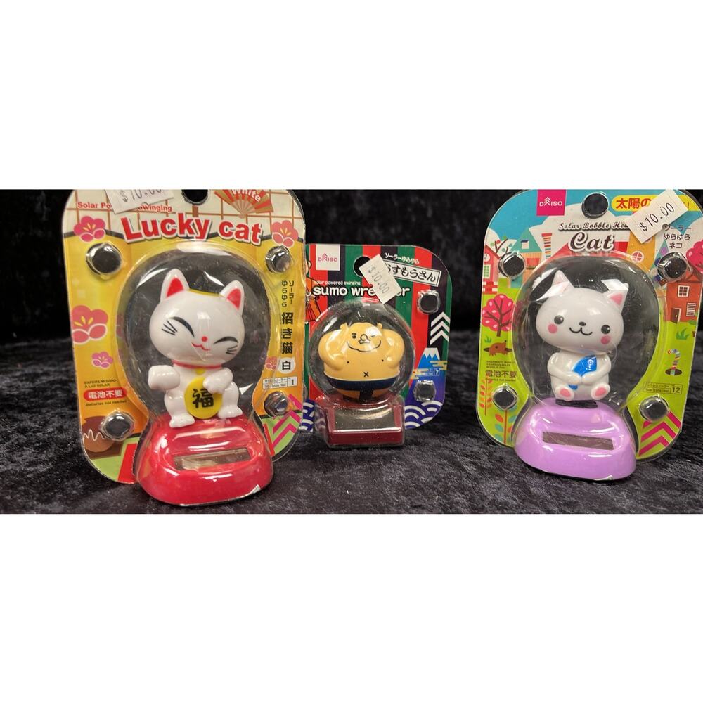 Daiso Japanese solar powered swinging figurines